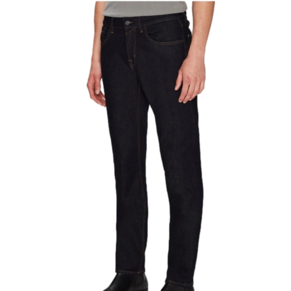 7 for all Mankind Luxe Performance The Straight Dark Wash Jeans size 40